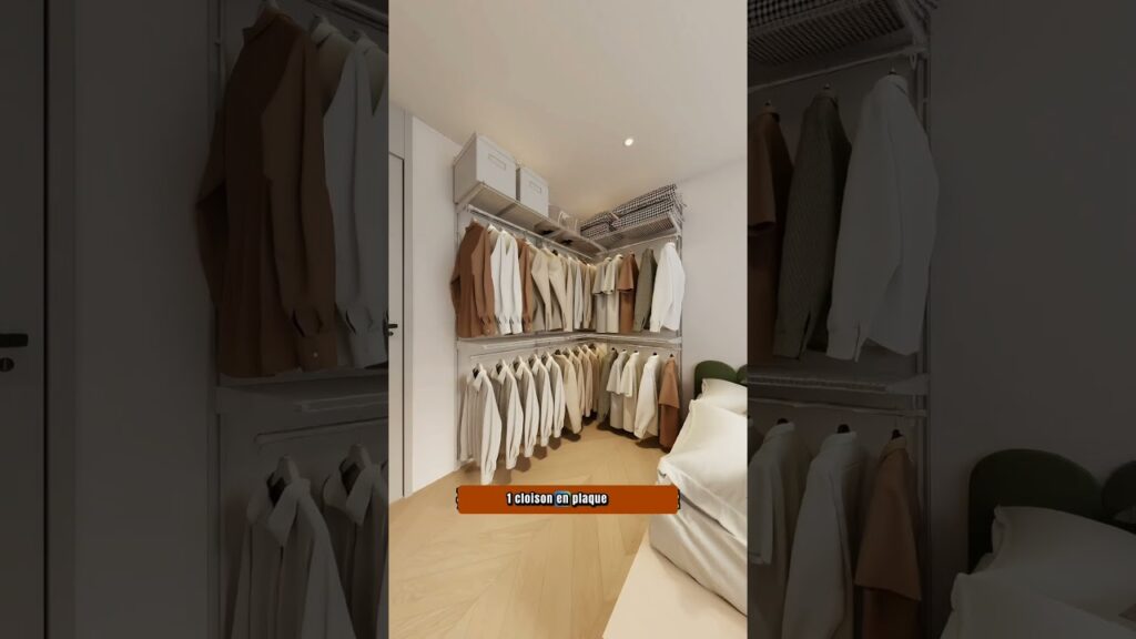 Optimiser 8m² : Solutions Pratiques pour Lit, Dressing et Bureau dans un Espace Unique