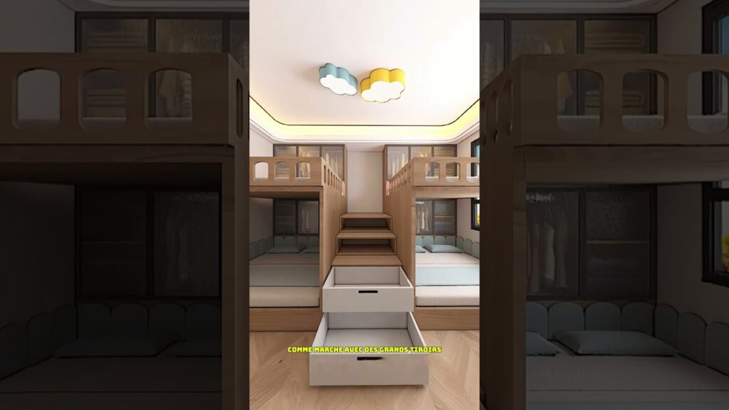 Une chambre ingénieuse pour accueillir quatre enfants : conseils pratiques et astuces incontournables